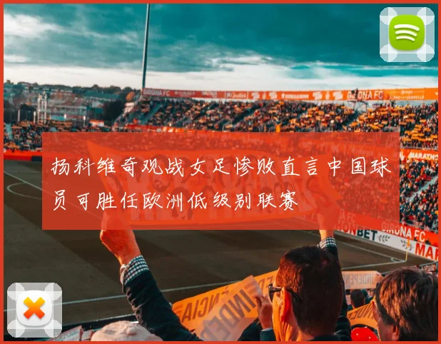 扬科维奇观战女足惨败直言中国球员可胜任欧洲低级别联赛